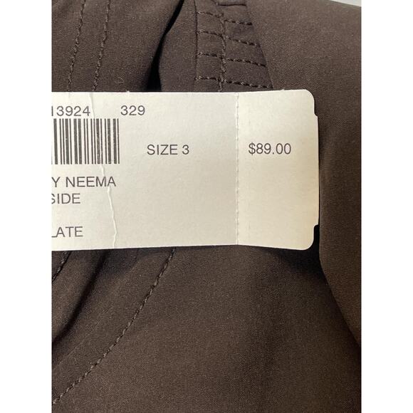 Chico's Zenergy Neema Court Side Jacket Womens Size 3 Chocolate Hooded Full Zip - Picture 8 of 11